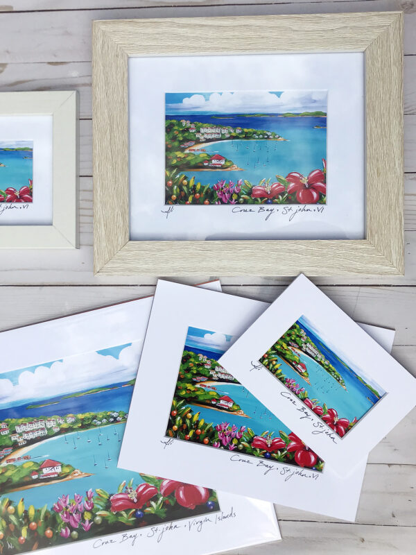 Cruz Bay Matted Wall Art Print