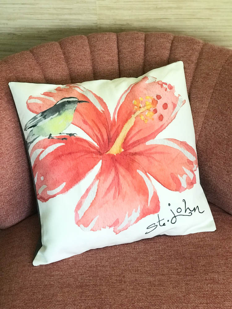 Hibiscus throw hotsell pillows