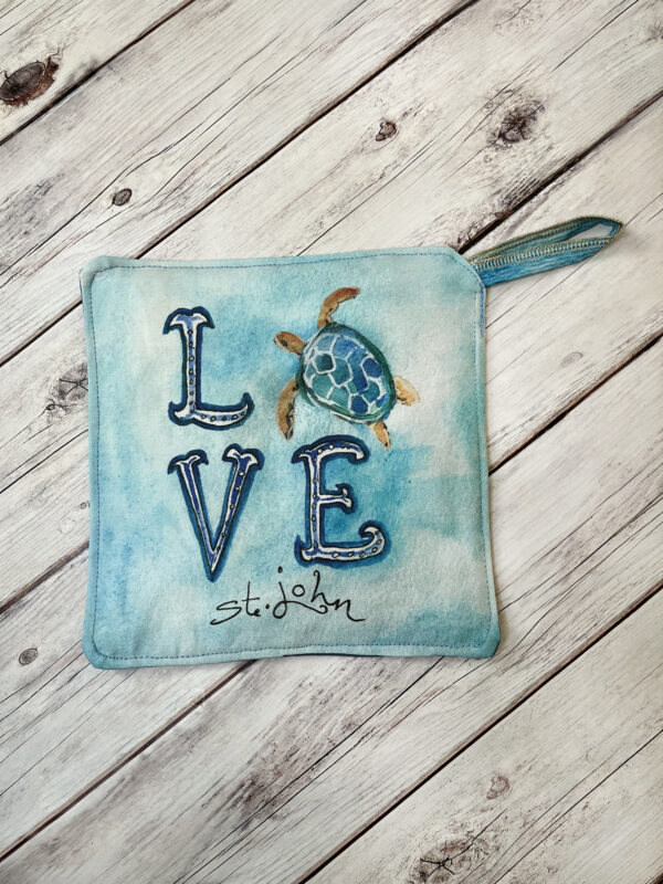 Love Sea Turtle Potholder