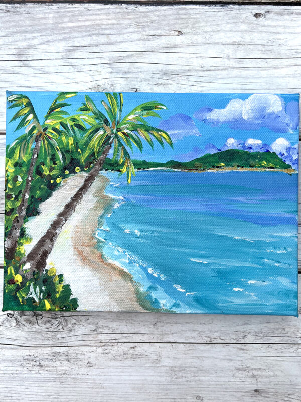 Hawksnest Beach St John USVI Original Painting