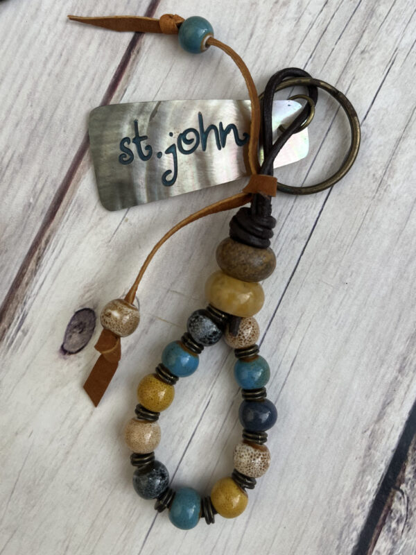 STJ Keychain Mother of Pearl