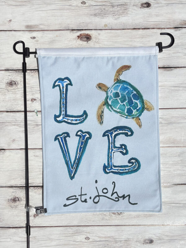 Garden Flag LOVE Sea Turtle Double-Sided