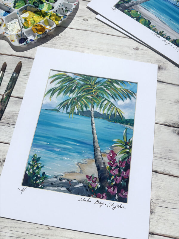 Maho Bay Bougainvillea St. John Art Print