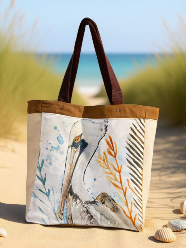 Tote Bag Pelican Art Heavy Duty
