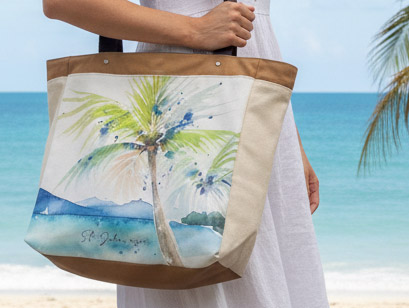 Canvas Tote Bag Cinnamon Bay Heavy Duty