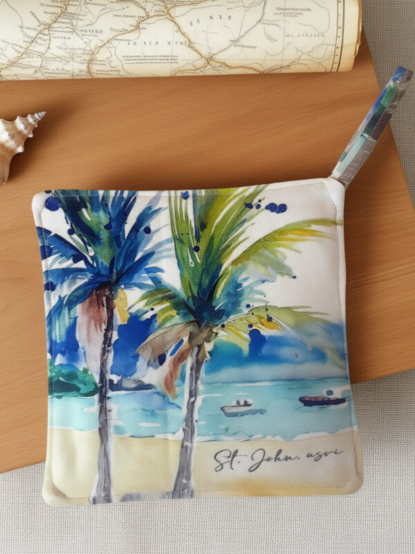 Art Potholder Honeymoon Beach St. John