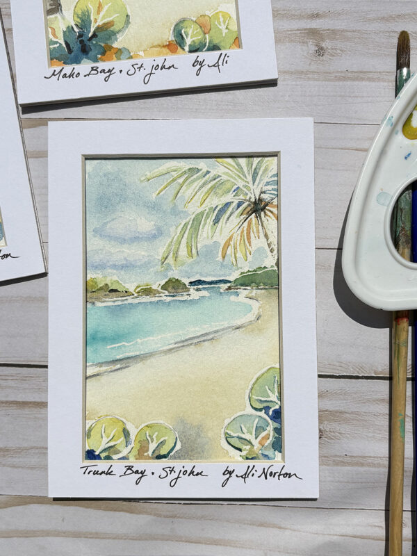 Ali Norton Original Trunk Bay Watercolor Mini Series 1C